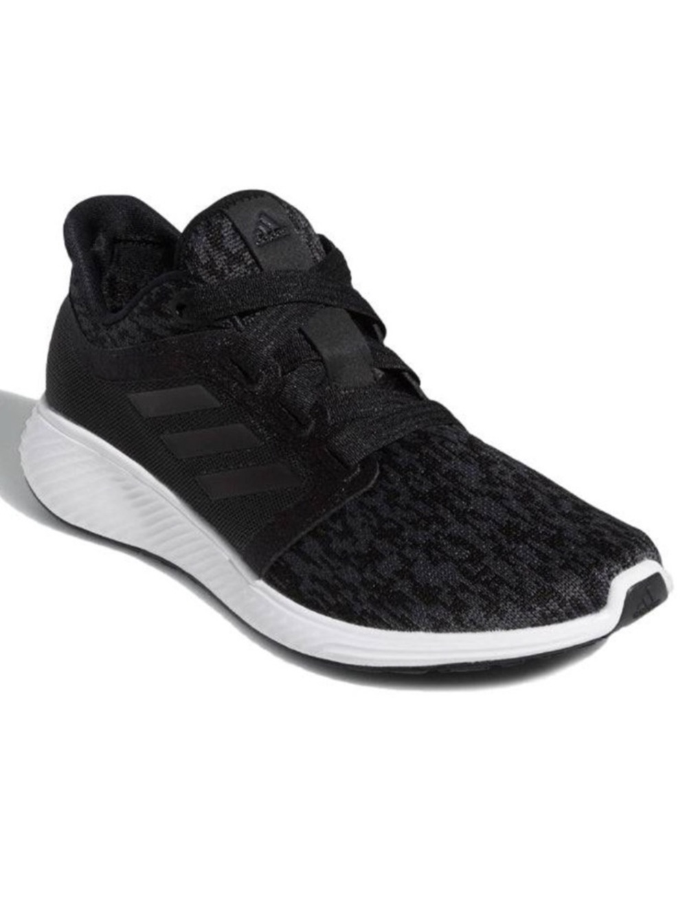 Adidas Black Athletic Shoes with Breathable Knit Upper